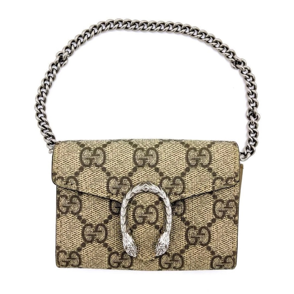 Gucci Beige and Brown Shoulder Bag